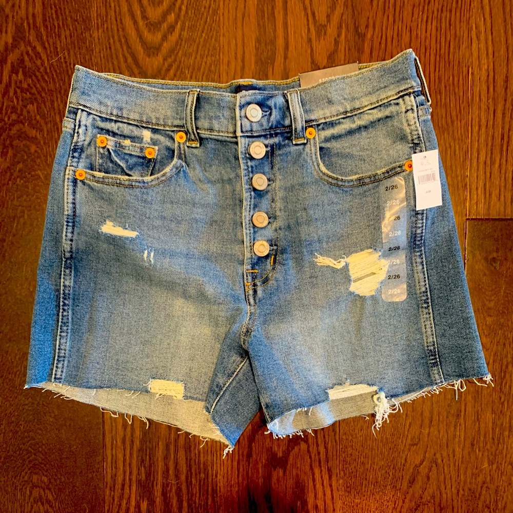 NWT Gap Hi-Rise Denim Shorts 3.5" Size 2